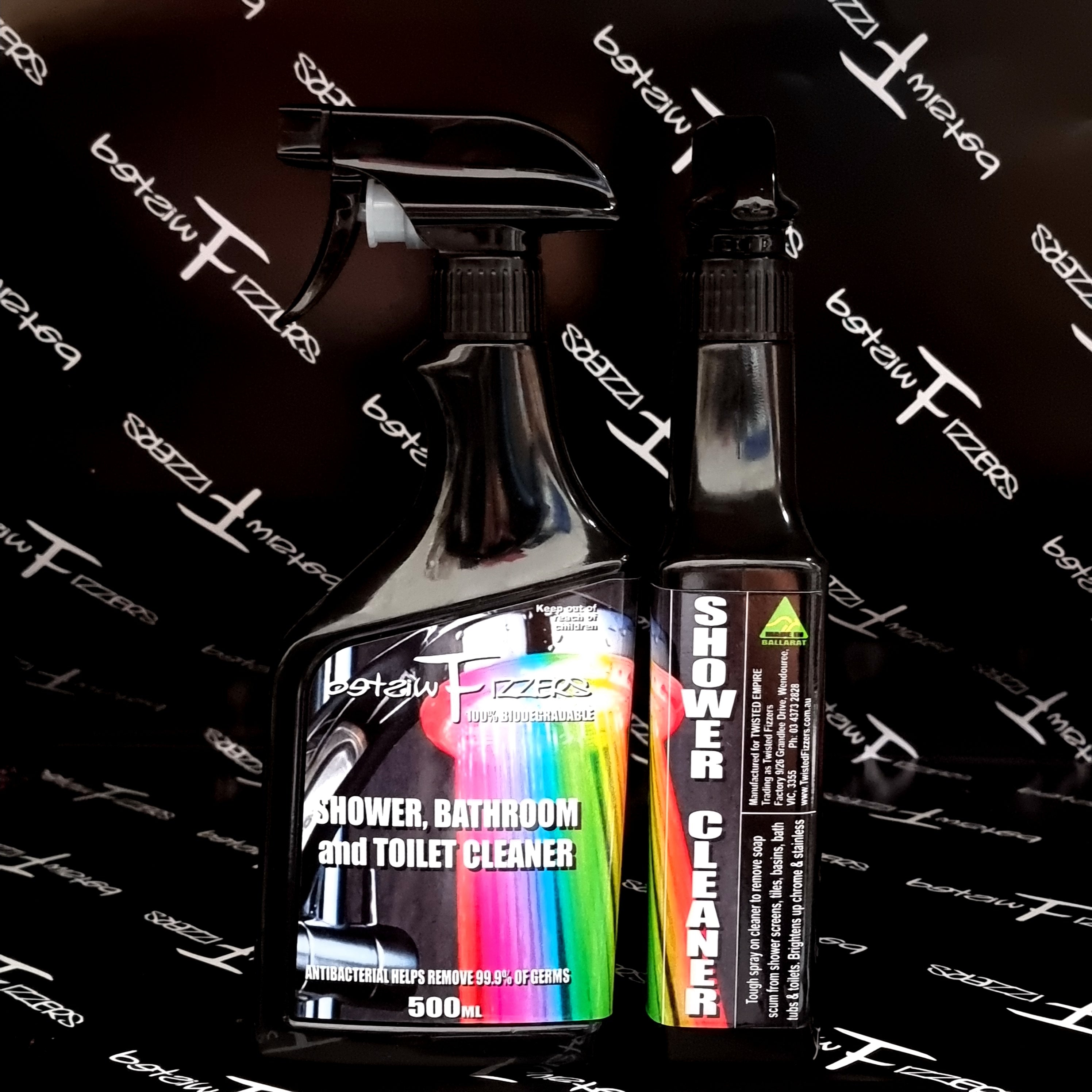 Shower and Bathroom Cleaning Spray – Twisted Fizzers