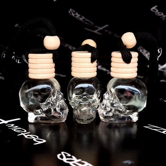 Skull Car Diffuser - 10ml Glass Skull Bottle