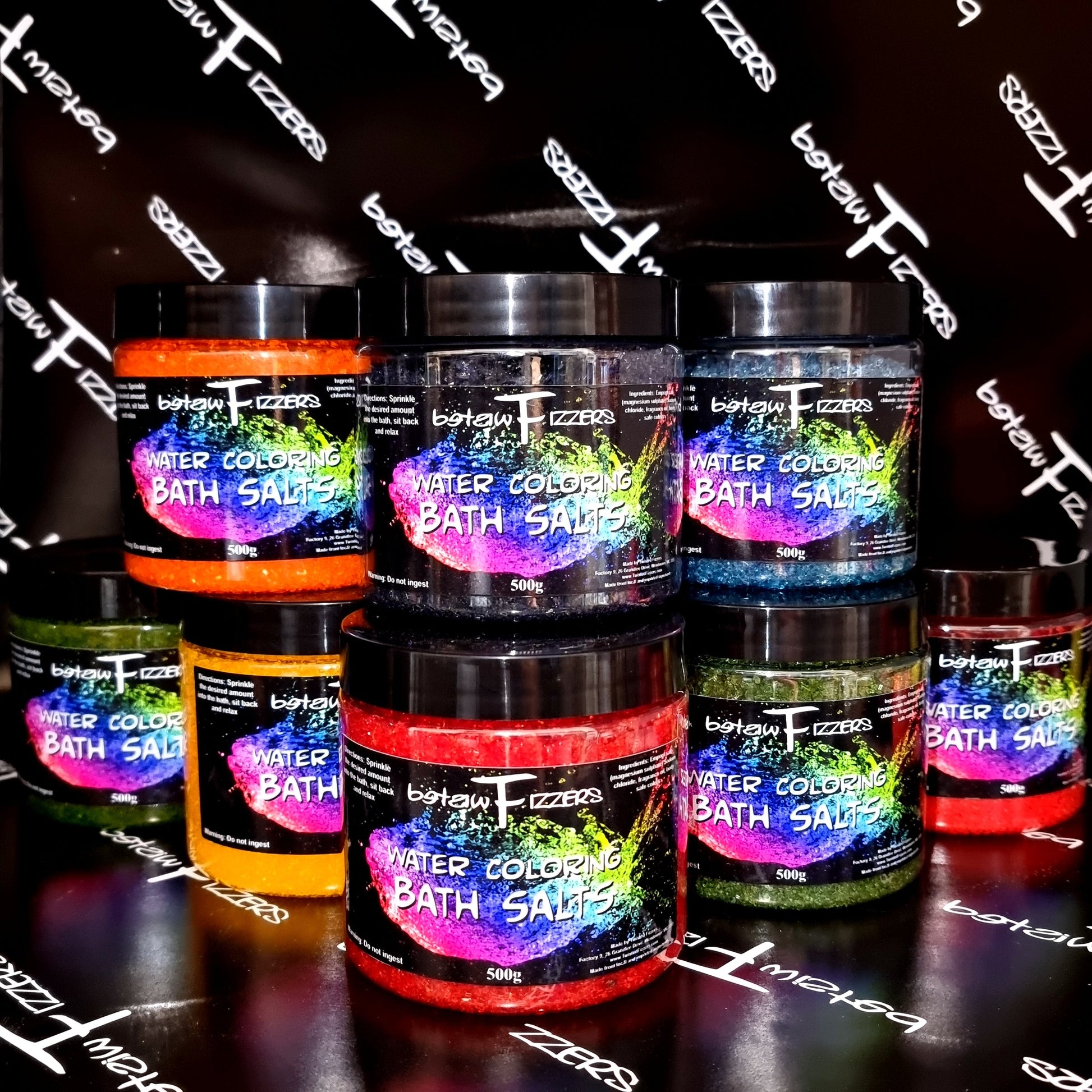 Water coloring Bath Salts - 500g Jar