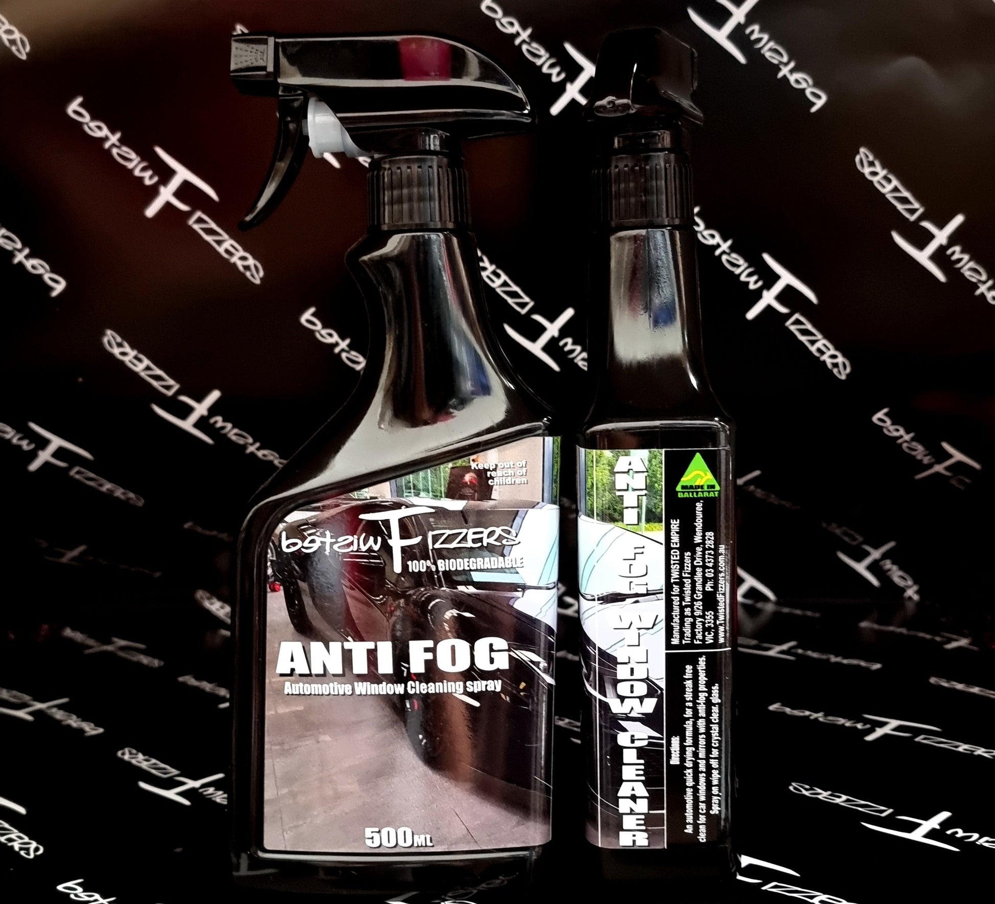 AntiFog Window Cleaner - 500ml spray bottle